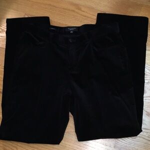 Talbots Black Velvet Pants